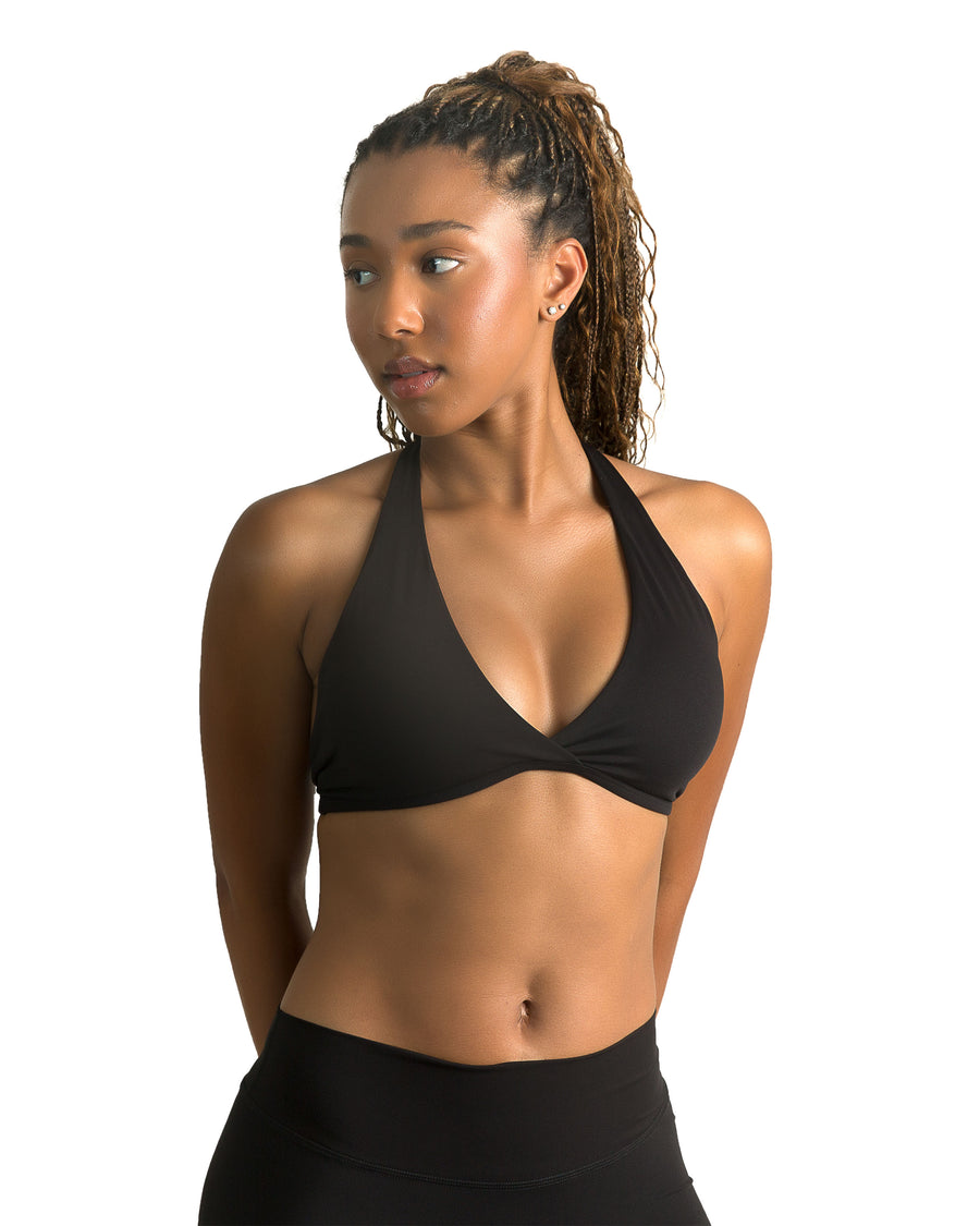 European And American Sexy V-Neck Halter Back Bra