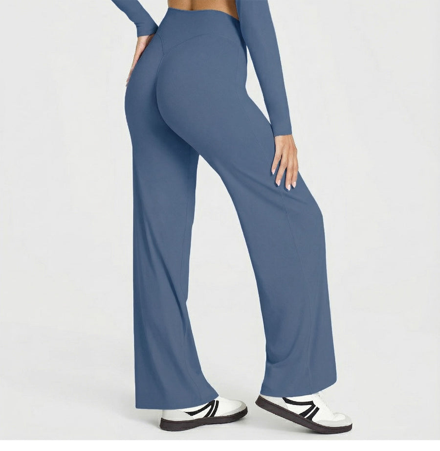 High-Waisted Y-Shaped Hip Wide Leg Yoga Pant