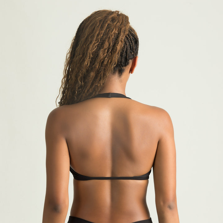European And American Sexy V-Neck Halter Back Bra