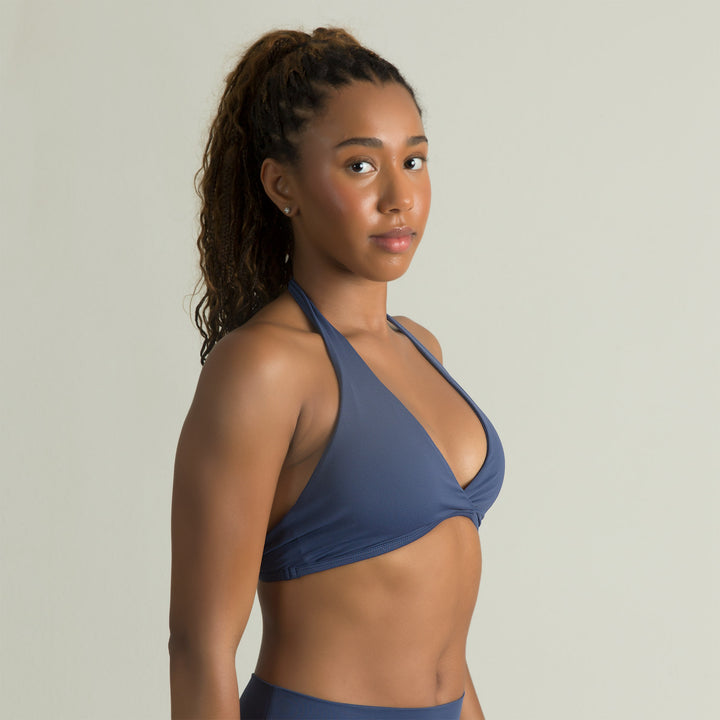 European And American Sexy V-Neck Halter Back Bra