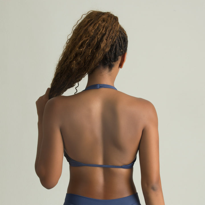 European And American Sexy V-Neck Halter Back Bra