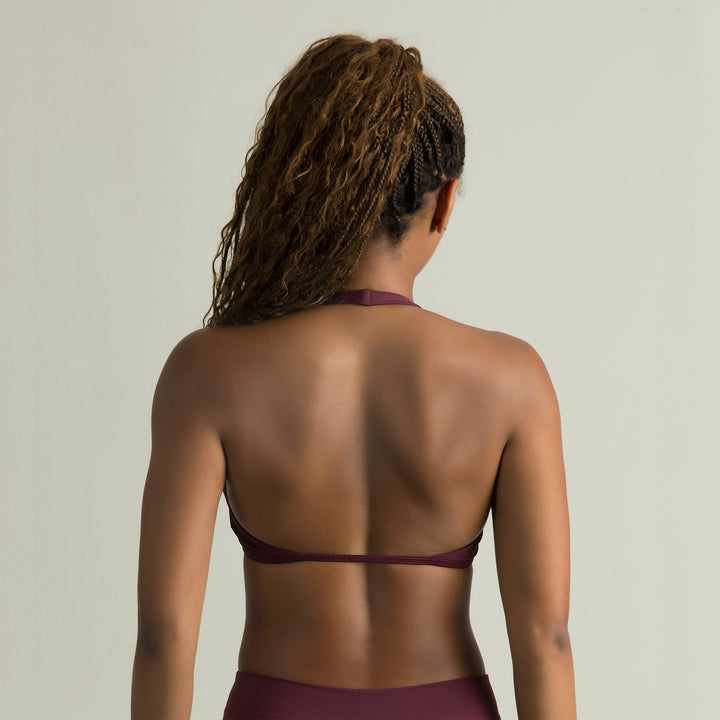 European And American Sexy V-Neck Halter Back Bra