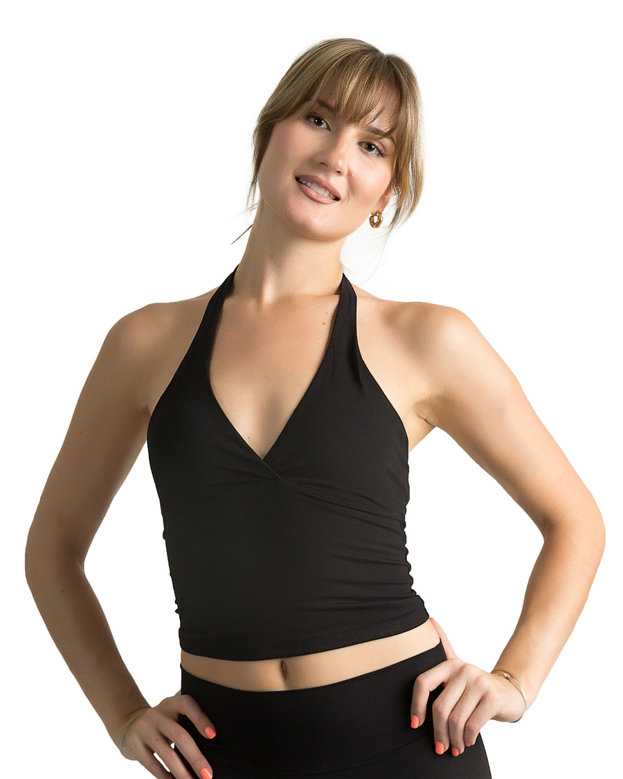 Halter Deep-V Neck Tank