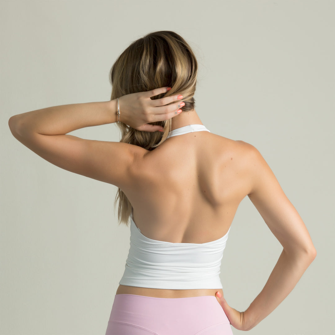 Halter Deep-V Neck Tank