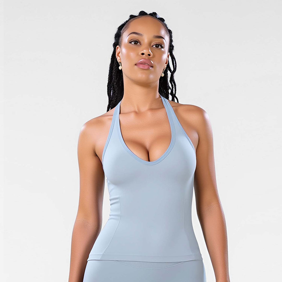 Halter-Neck Athletic Bra