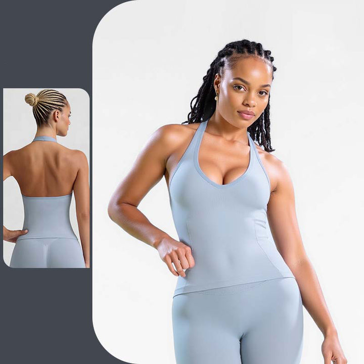 Halter-Neck Athletic Bra