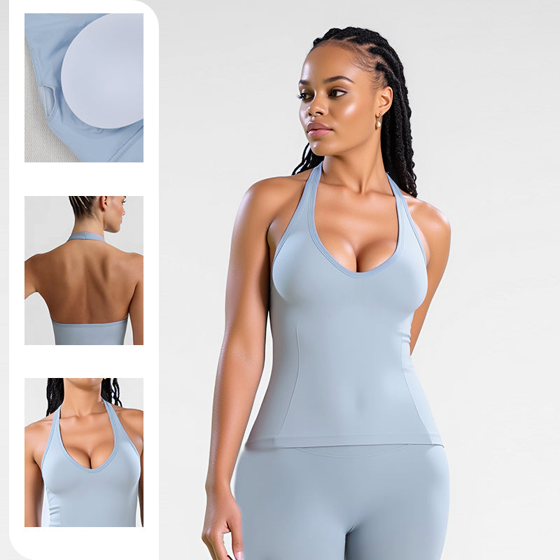 Halter-Neck Athletic Bra