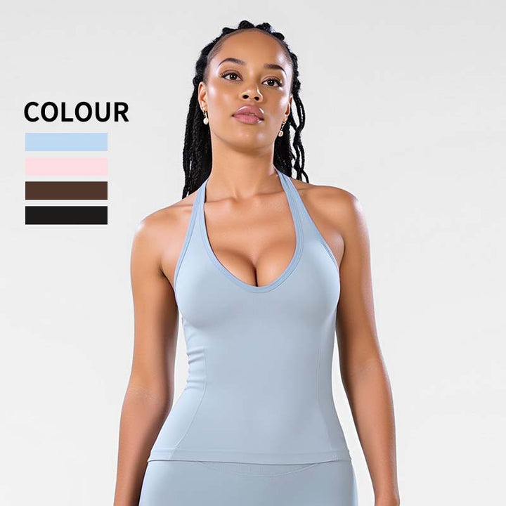 Halter-Neck Athletic Bra