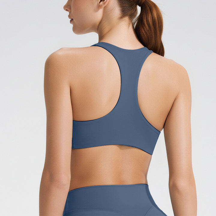 Scoop Neck Race Back Sports Bra