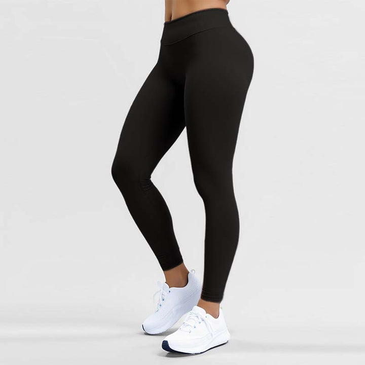 Wide Supportive Waistband Athletic Leggings