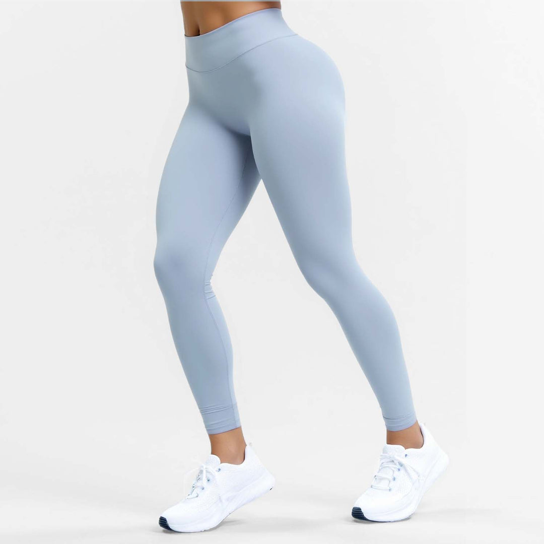 Wide Supportive Waistband Athletic Leggings
