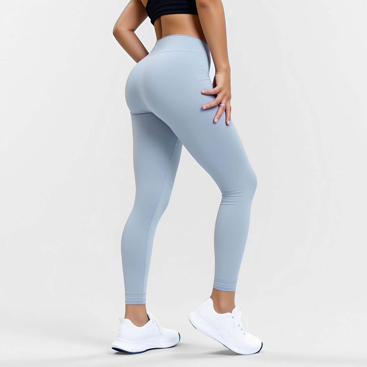 Wide Supportive Waistband Athletic Leggings