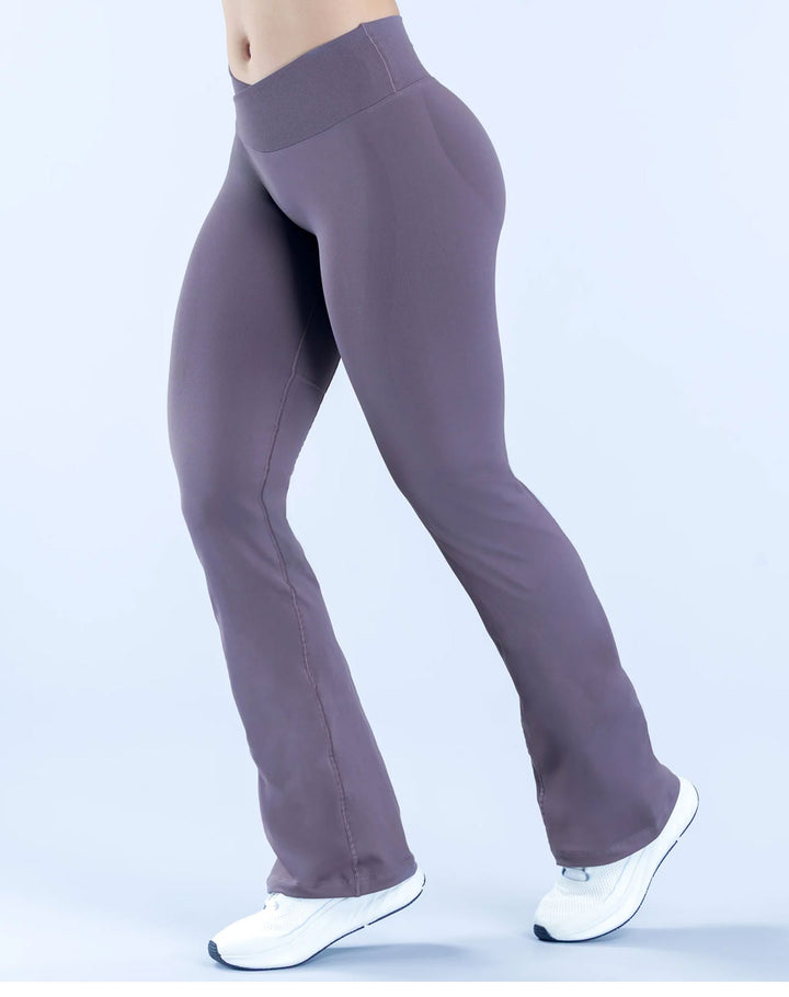 V-Shaped Crossover Waistband Butt-Lifting Scrunch Yoga Pant