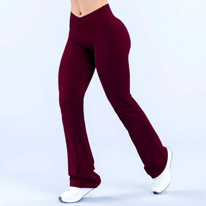 V-Shaped Crossover Waistband Butt-Lifting Scrunch Yoga Pant