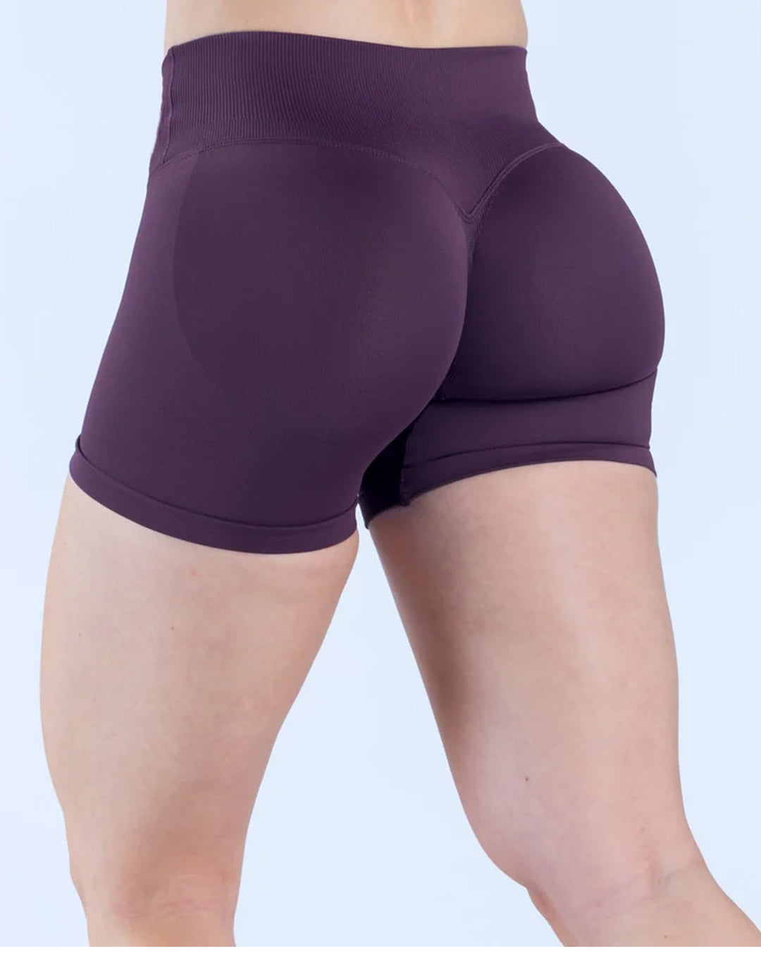V-Shaped Crossover Waistband Butt-Lifting Scrunch Yoga Short