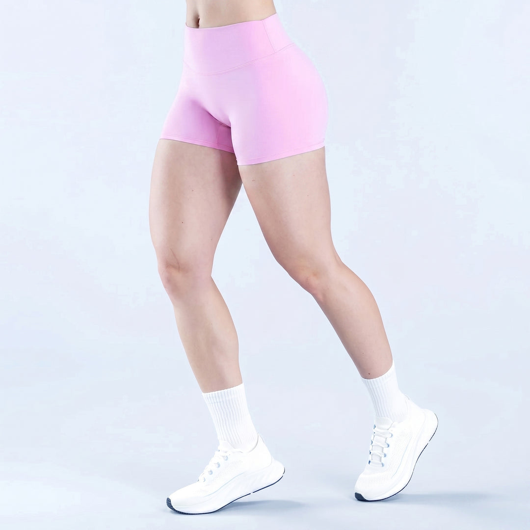 High-Rise Fit V-Contour Shading Athletic Shorts