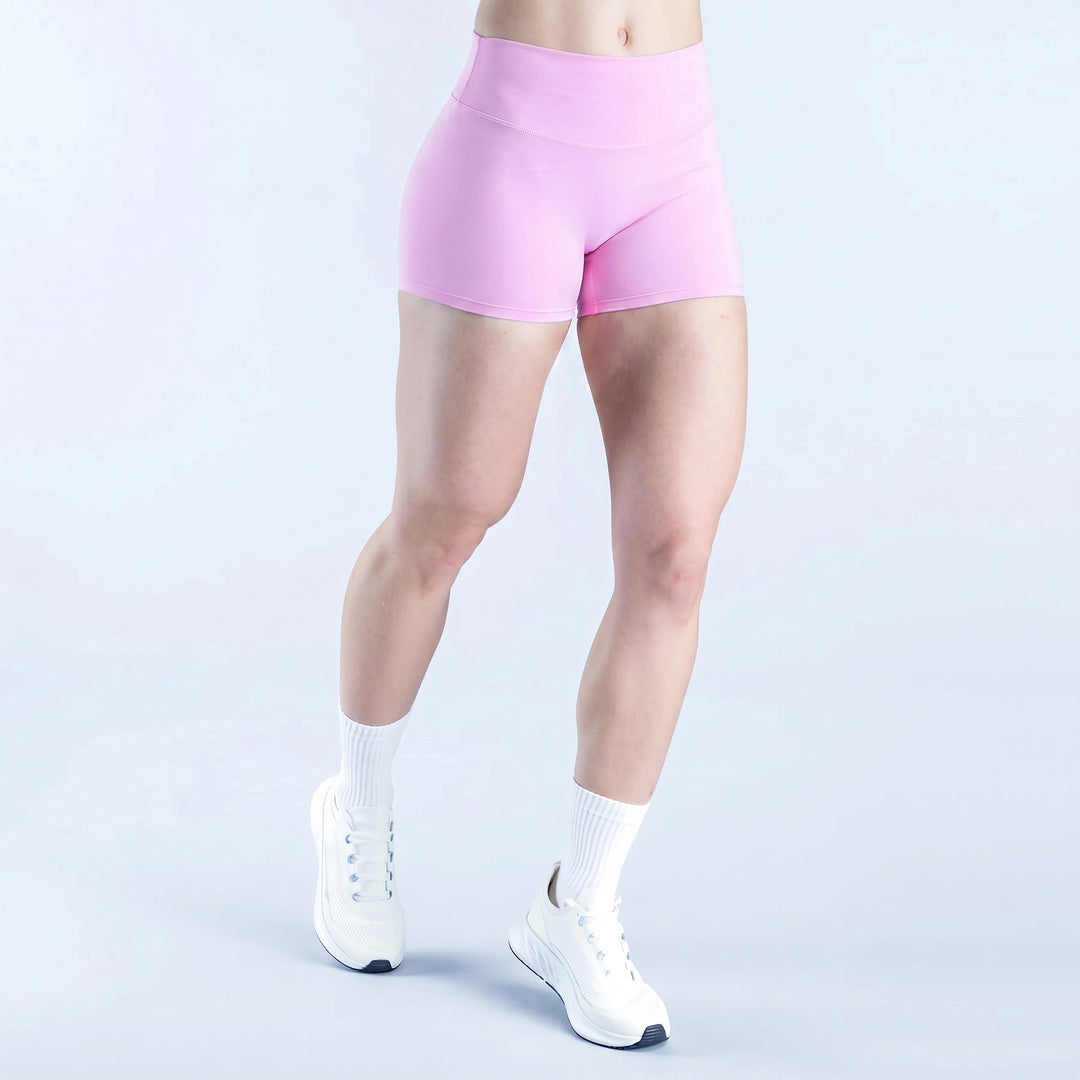 High-Rise Fit V-Contour Shading Athletic Shorts