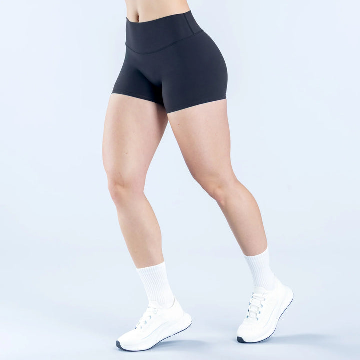 High-Rise Fit V-Contour Shading Athletic Shorts