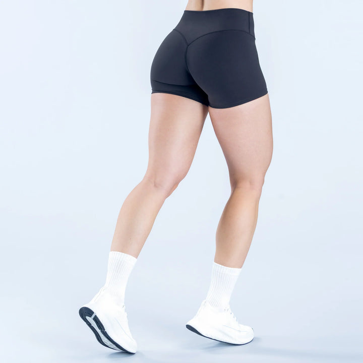 High-Rise Fit V-Contour Shading Athletic Shorts