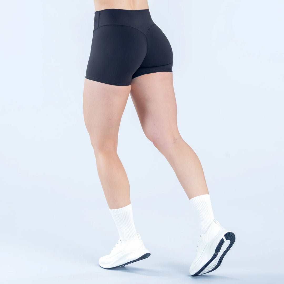 High-Rise Fit V-Contour Shading Athletic Shorts