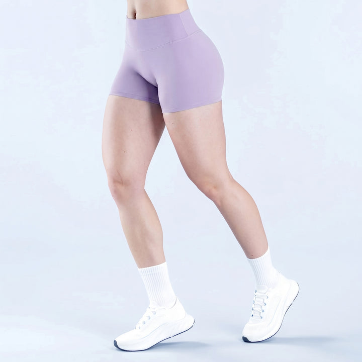High-Rise Fit V-Contour Shading Athletic Shorts