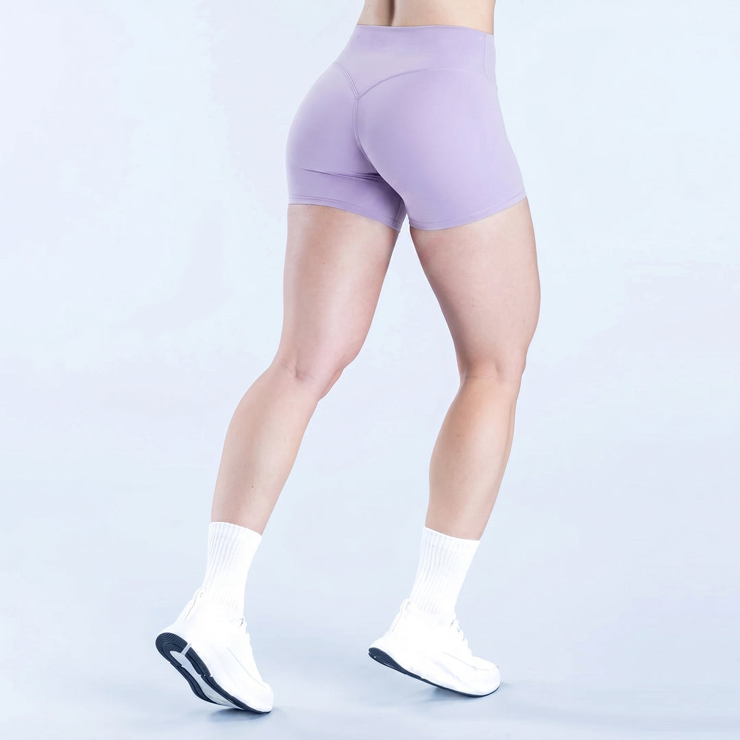 High-Rise Fit V-Contour Shading Athletic Shorts