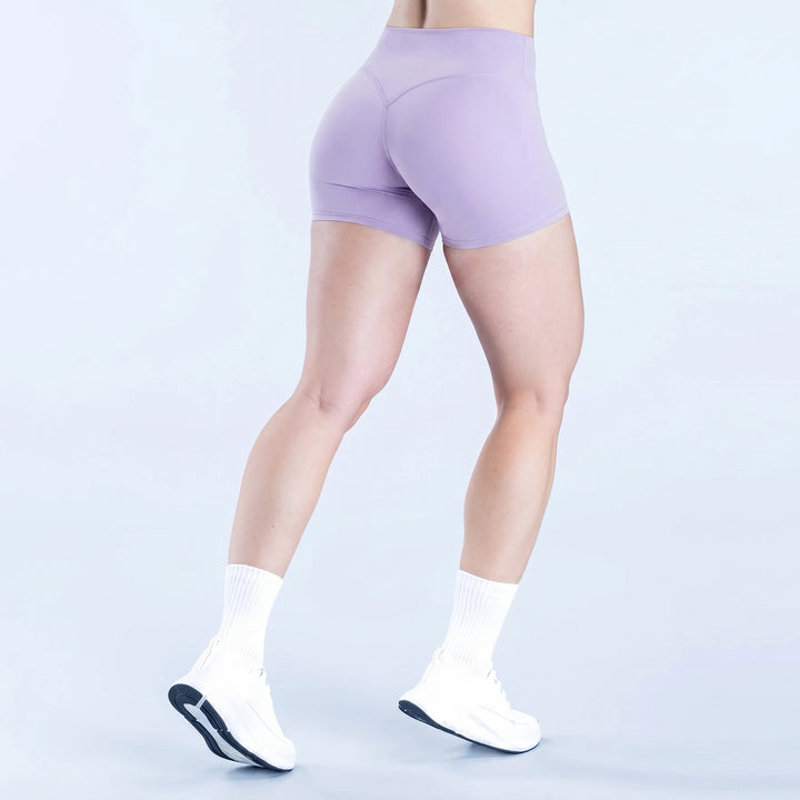 High-Rise Fit V-Contour Shading Athletic Shorts