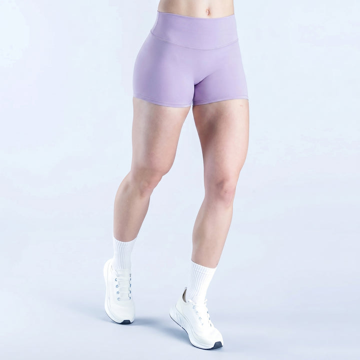 High-Rise Fit V-Contour Shading Athletic Shorts
