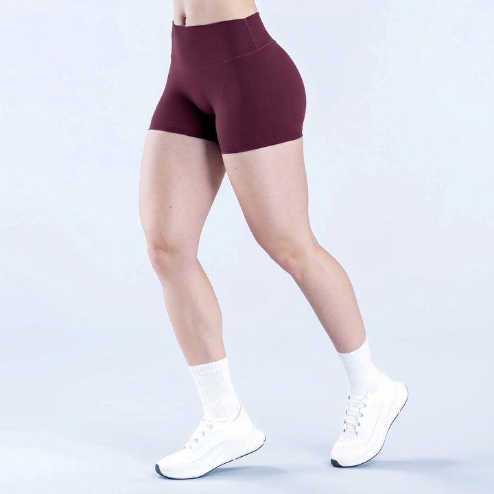High-Rise Fit V-Contour Shading Athletic Shorts