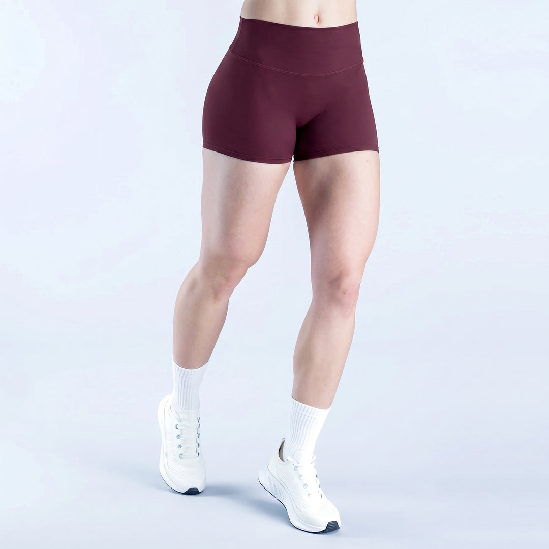 High-Rise Fit V-Contour Shading Athletic Shorts
