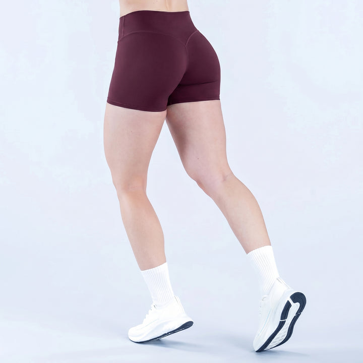 High-Rise Fit V-Contour Shading Athletic Shorts