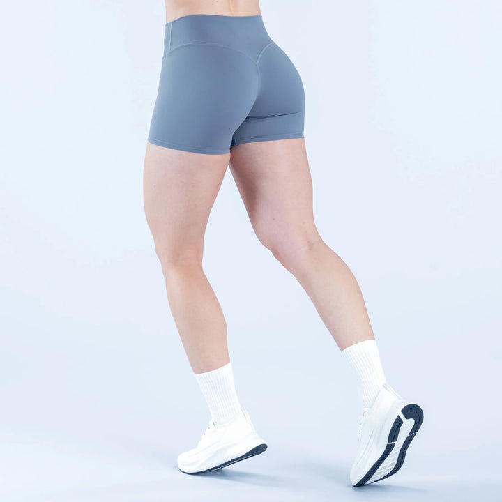 High-Rise Fit V-Contour Shading Athletic Shorts