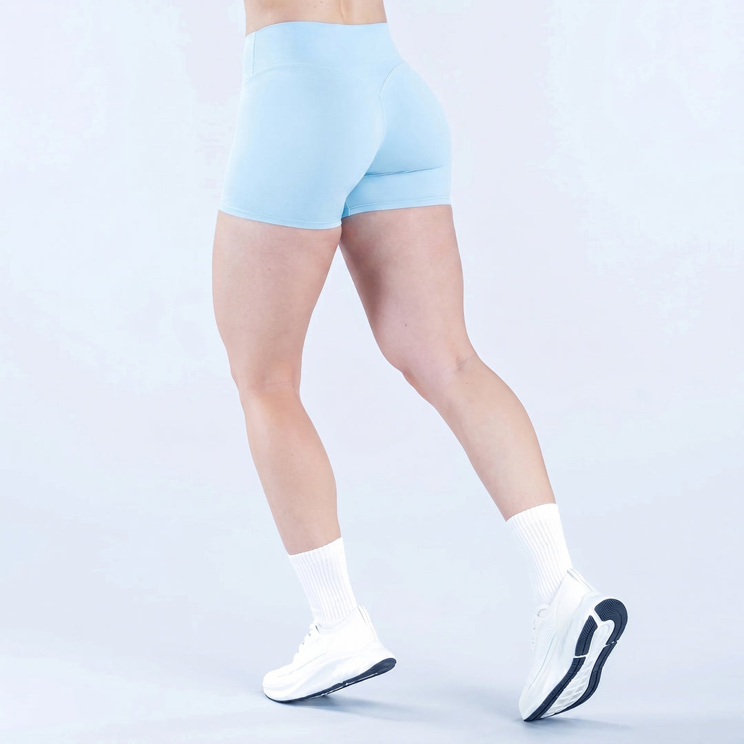 High-Rise Fit V-Contour Shading Athletic Shorts