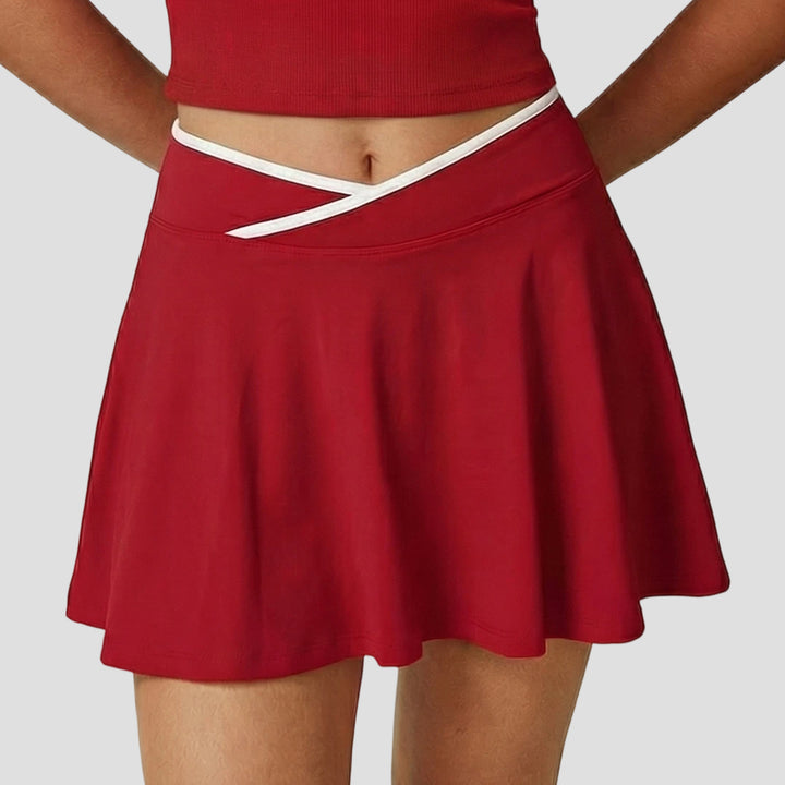 High-Waisted V-Cut Athletic Skort