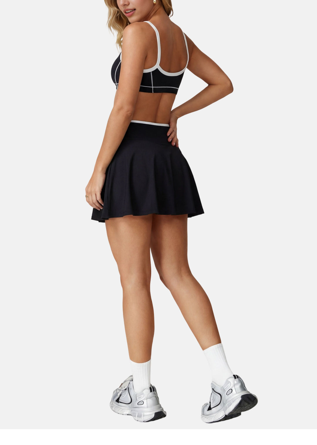 High-Waisted V-Cut Athletic Skort