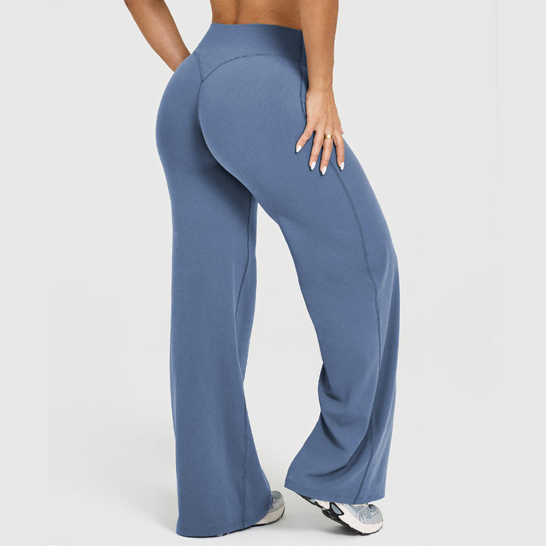 High-Waisted Y-Shaped Hip Wide Leg Yoga Pant
