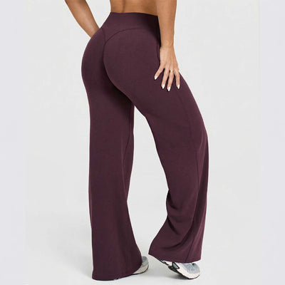 High-Waisted Y-Shaped Hip Wide Leg Yoga Pant