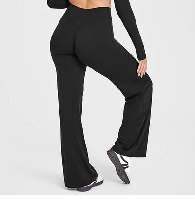 High-Waisted Y-Shaped Hip Wide Leg Yoga Pant