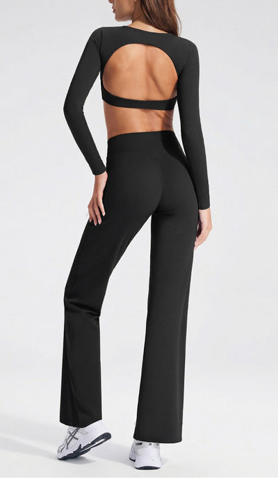 High-Waisted Y-Shaped Hip Wide Leg Yoga Pant