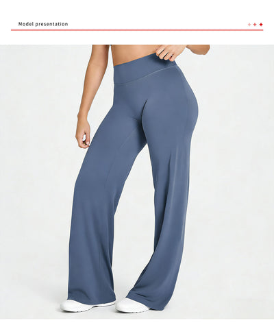 High-Waisted Y-Shaped Hip Wide Leg Yoga Pant