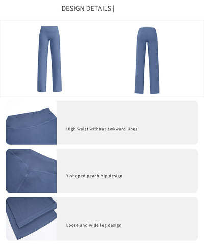 High-Waisted Y-Shaped Hip Wide Leg Yoga Pant