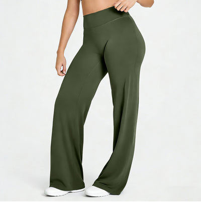 High-Waisted Y-Shaped Hip Wide Leg Yoga Pant