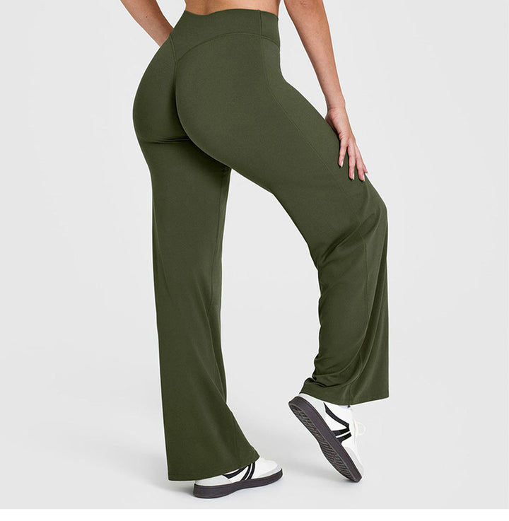 High-Waisted Y-Shaped Hip Wide Leg Yoga Pant