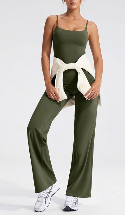 High-Waisted Y-Shaped Hip Wide Leg Yoga Pant