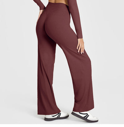 High-Waisted Y-Shaped Hip Wide Leg Yoga Pant