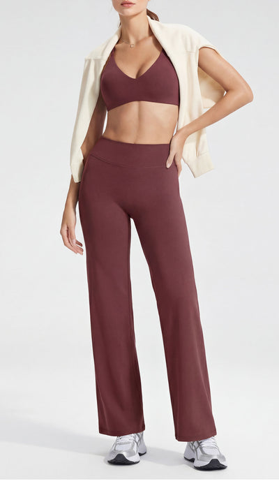 High-Waisted Y-Shaped Hip Wide Leg Yoga Pant
