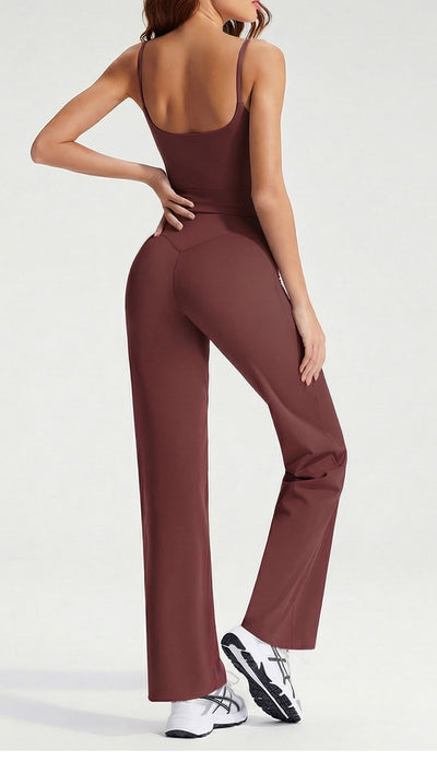 High-Waisted Y-Shaped Hip Wide Leg Yoga Pant