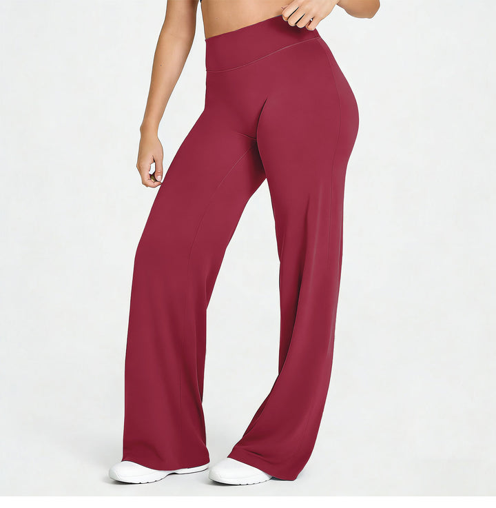 High-Waisted Y-Shaped Hip Wide Leg Yoga Pant