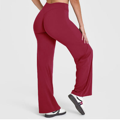 High-Waisted Y-Shaped Hip Wide Leg Yoga Pant