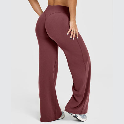 High-Waisted Y-Shaped Hip Wide Leg Yoga Pant